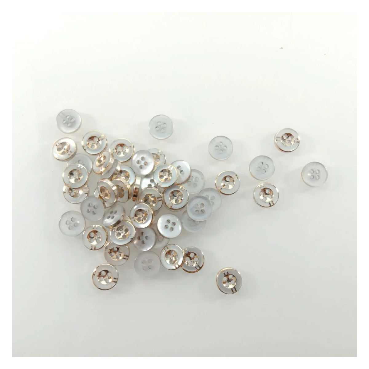 100pcs 11mm 4-Hole Resin Buttons