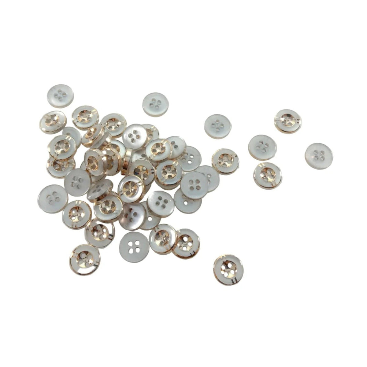 100pcs 11mm 4-Hole Resin Buttons