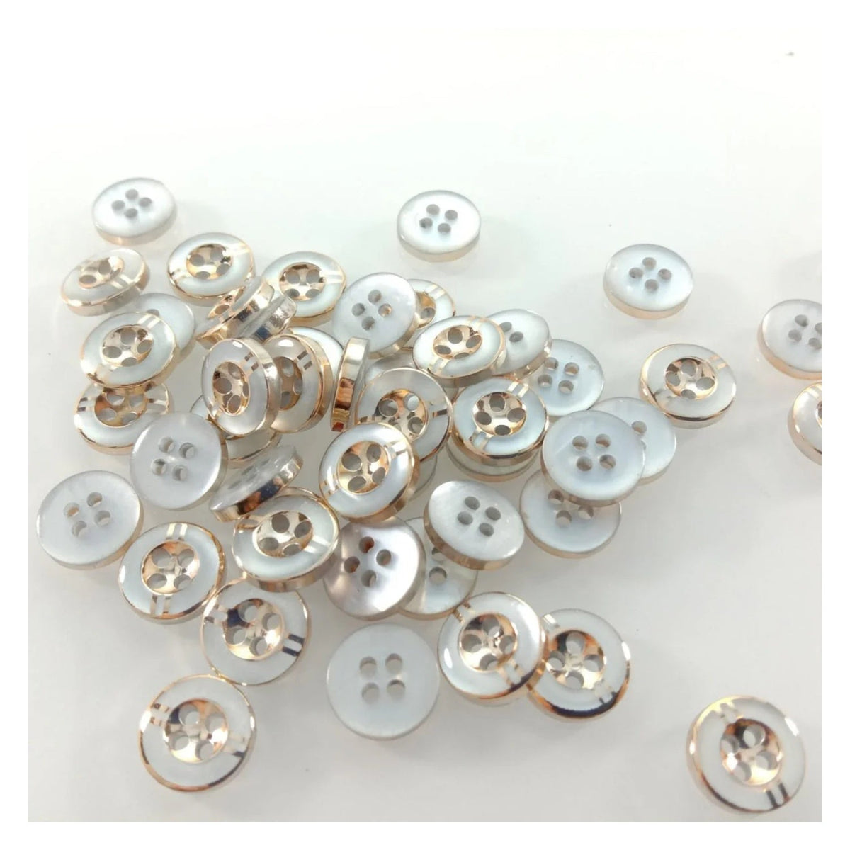 100pcs 11mm 4-Hole Resin Buttons