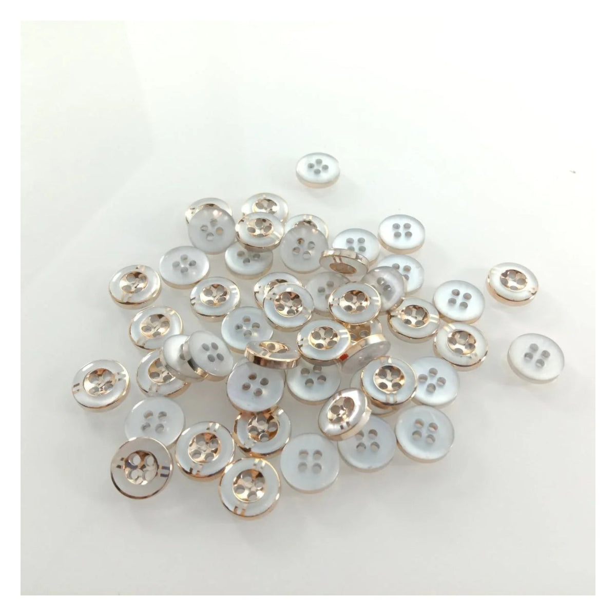 100pcs 11mm 4-Hole Resin Buttons