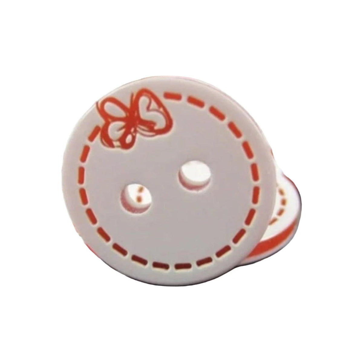 100pcs 12.5mm Butterfly 2 Holes Mixed Round Bowknot Resin Buttons