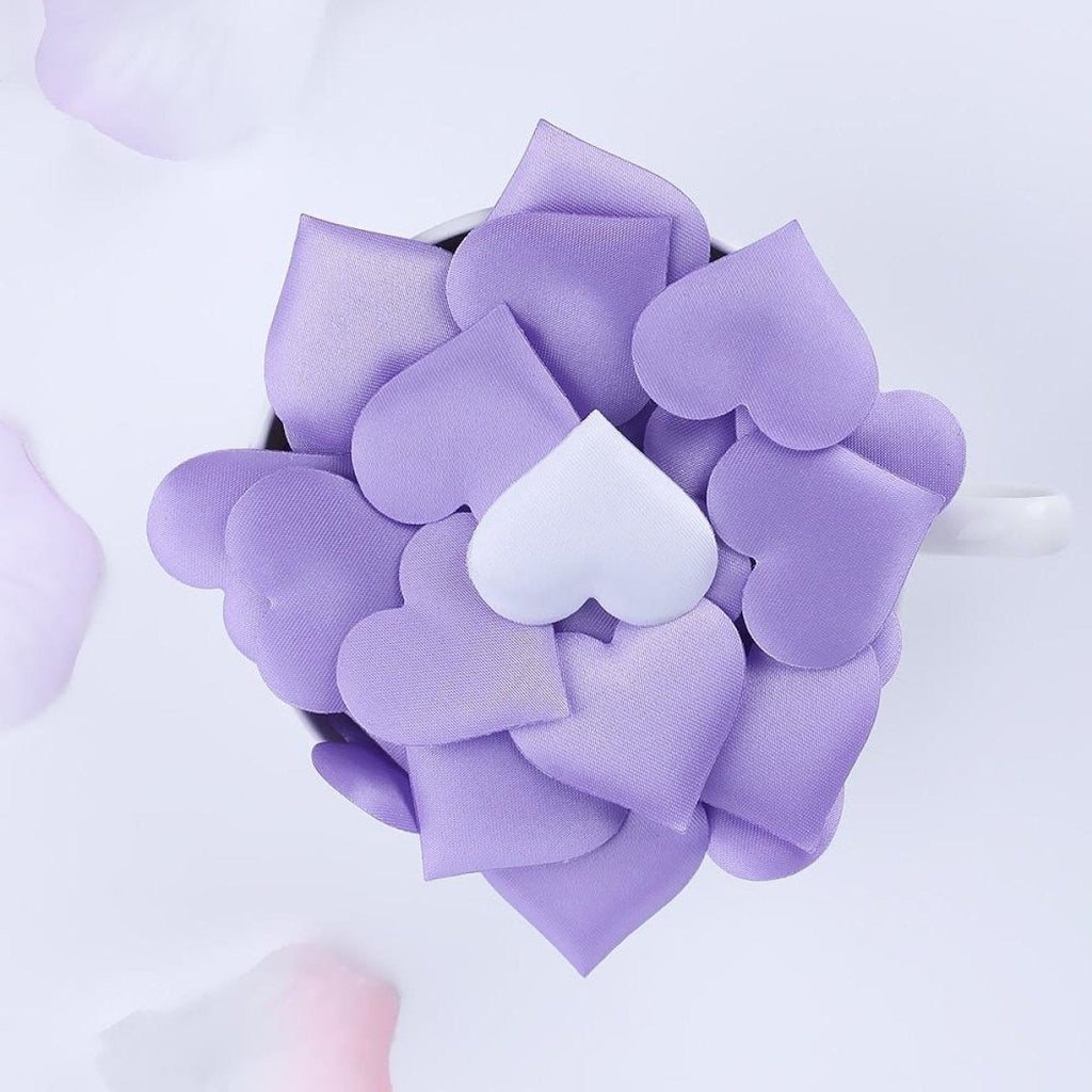 100pcs Fabric Love Heart Shape Petals Confetti