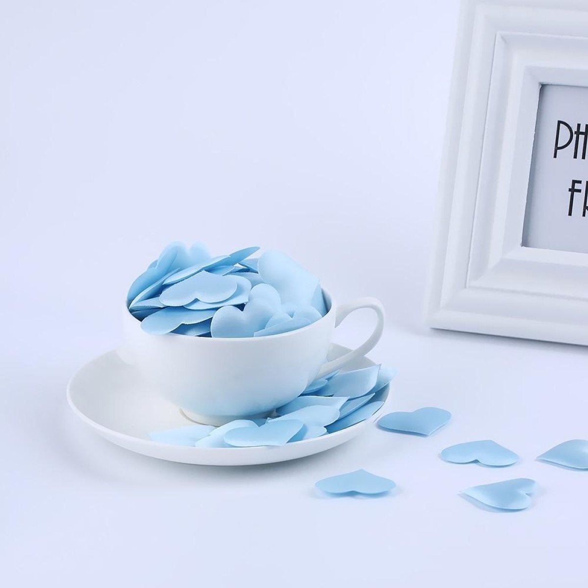 100pcs Fabric Love Heart Shape Petals Confetti