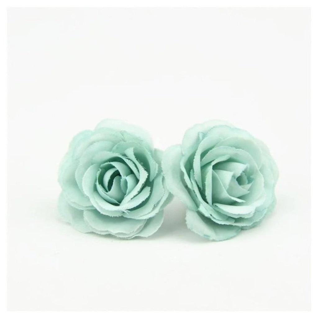 100pcs 2.5cm Mini Rose Cloth Artificial Flowers