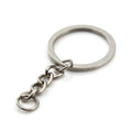 30mm Gold Bronze Rhodium Keyring Split Ring – 100pcs – Rhodium