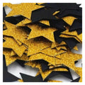 100pcs 3cm Star Confetti Black Glitter Gold
