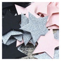 3cm Star Confetti – Black, Pink, Glitter, Silver – 100 pcs