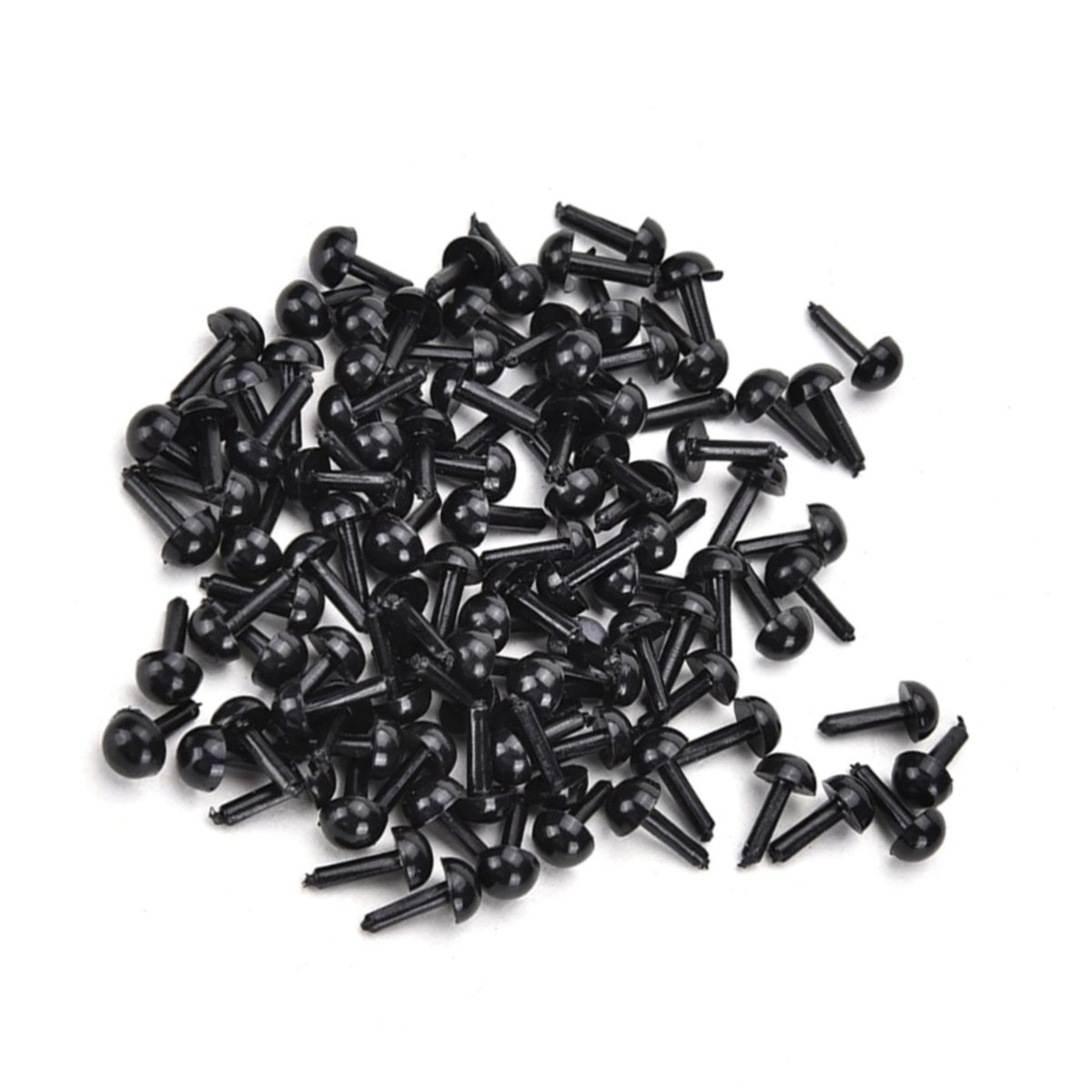 100pcs 5mm Plastic Teddy Eyes – No Thread