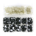 100pcs 8-16mm Plastic Safety Doll Eyes with Backings