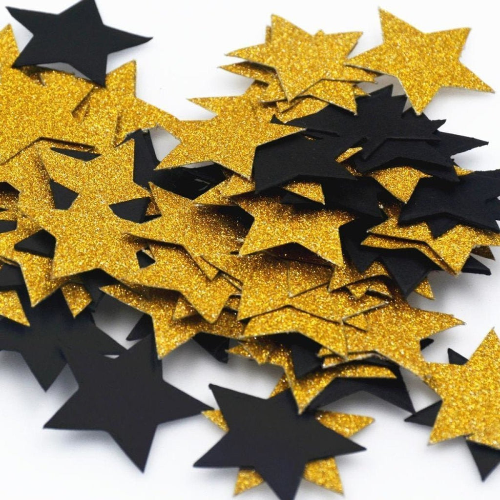 100pcs Cardboard Confetti Star Circle Heart