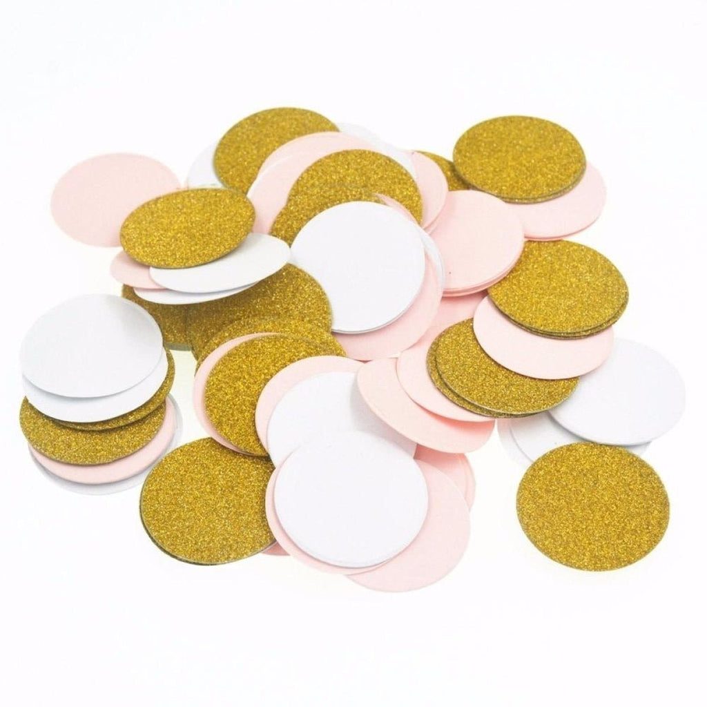 100pcs Cardboard Confetti Star Circle Heart