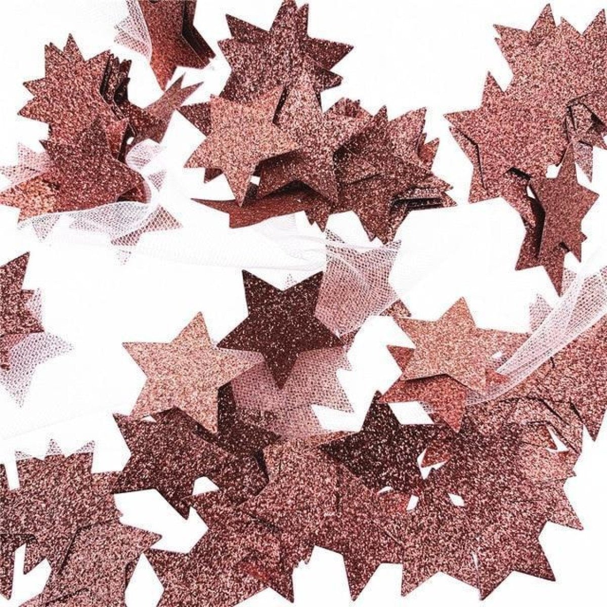 100pcs Cardboard Confetti Star Circle Heart – Star - Rose