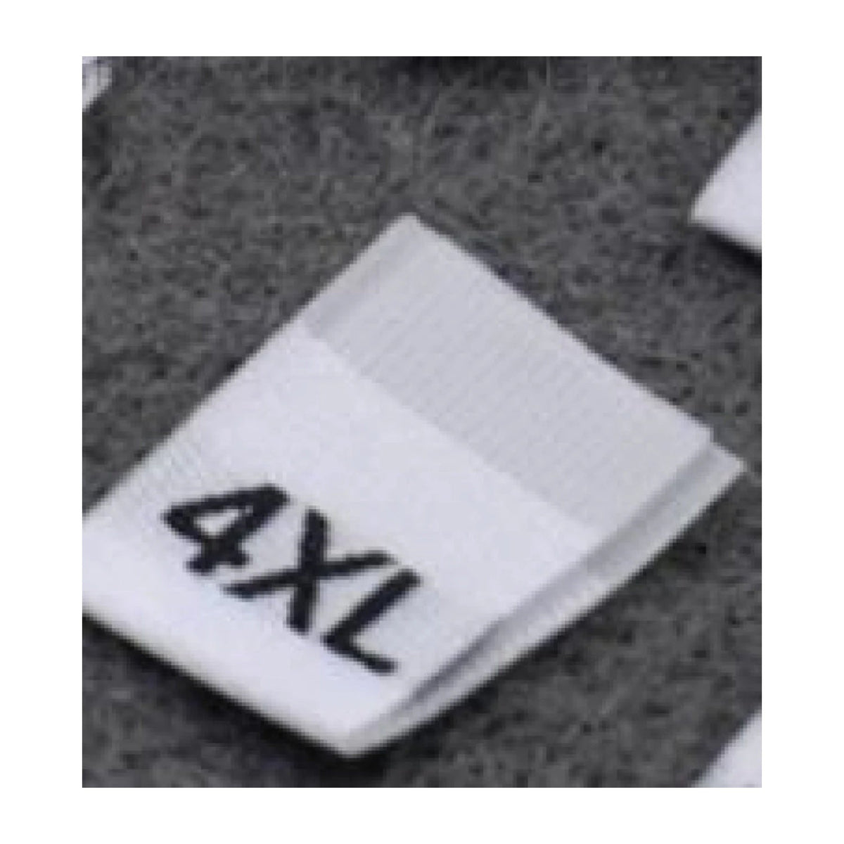Clothing Size Label Tags 100pcs XS-4XL Black & White – 4XL White