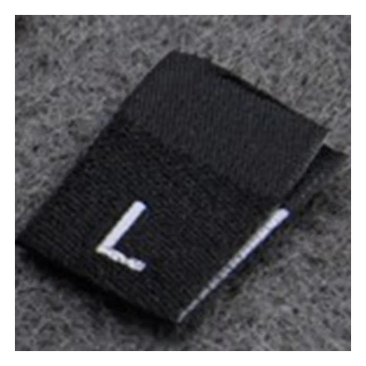 Clothing Size Label Tags 10-500pcs XS-4XL Black/White – 10pcs / L Black / Pre-Cut - Solid Font