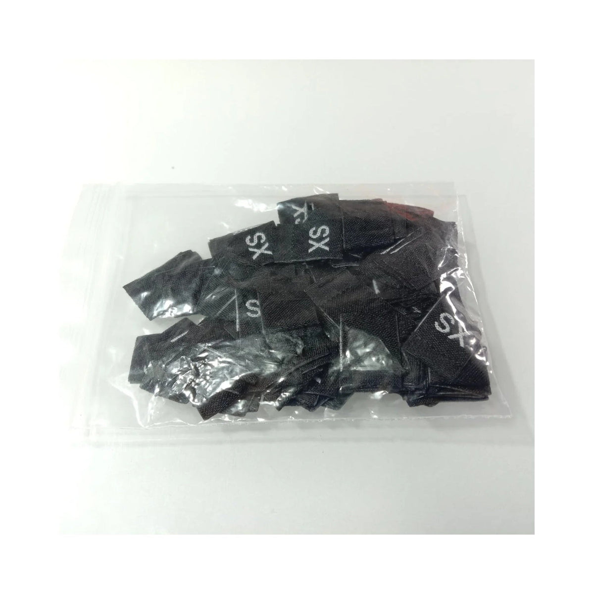 Clothing Size Label Tags 10-500pcs XS-4XL Black/White – 10pcs / XS Black / Pre-Cut - Solid Font