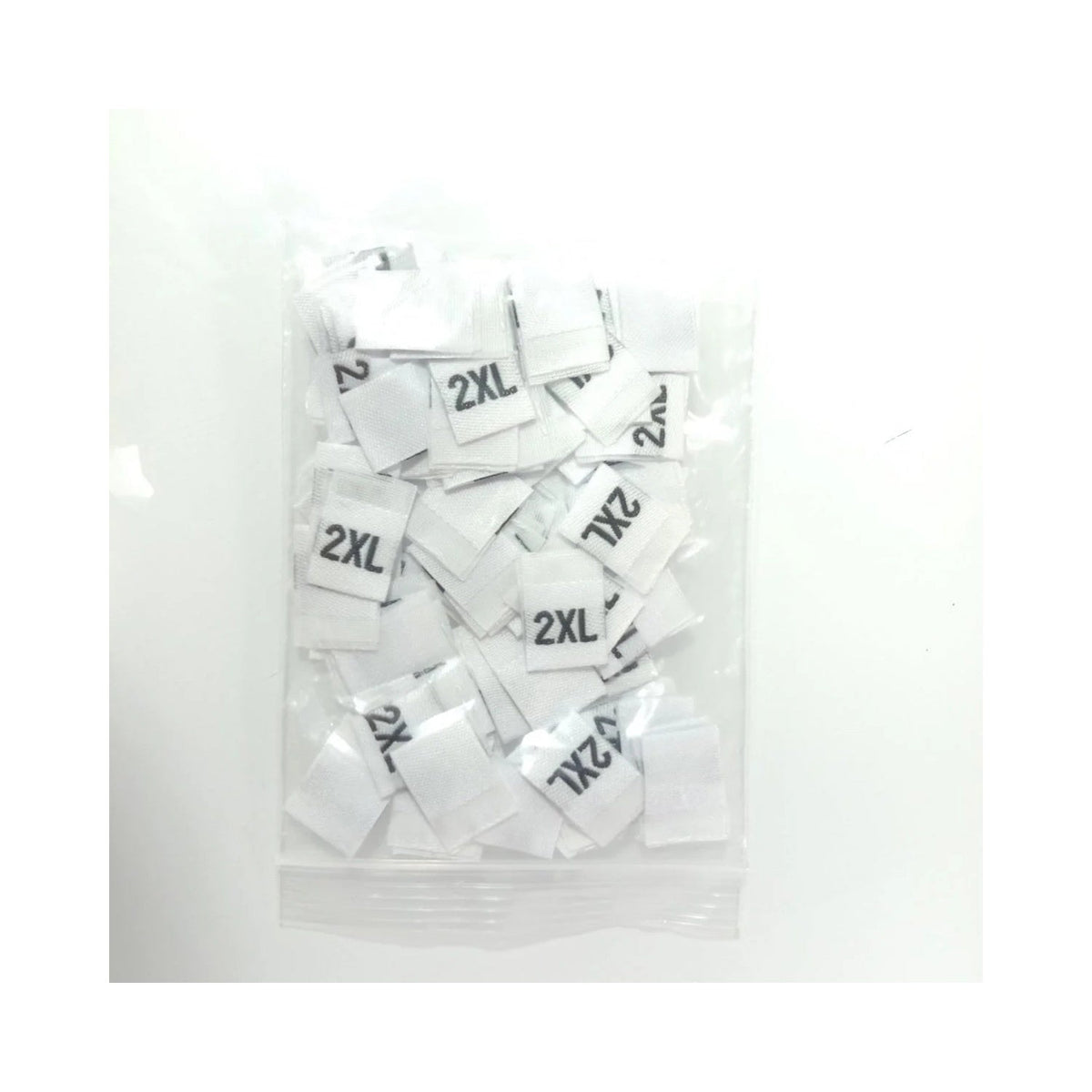 Clothing Size Label Tags 10-500pcs XS-4XL Black/White