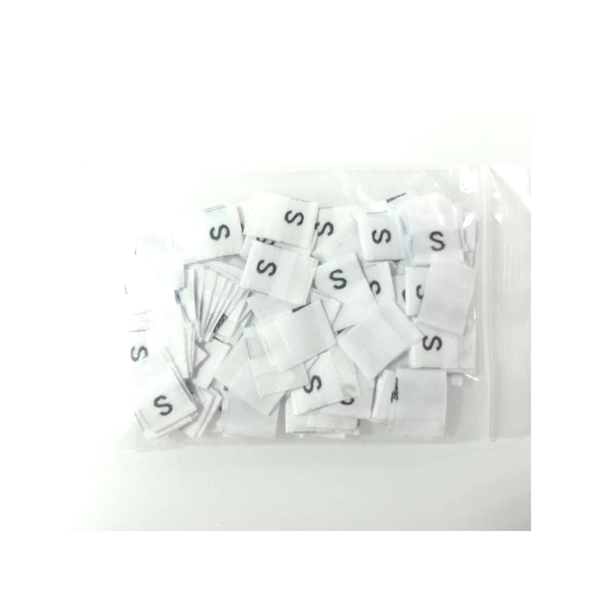 Clothing Size Label Tags 10-500pcs XS-4XL Black/White
