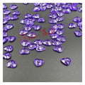 Crystal Heart Table Scatter – 100 pcs, 1 cm Acrylic – Purple