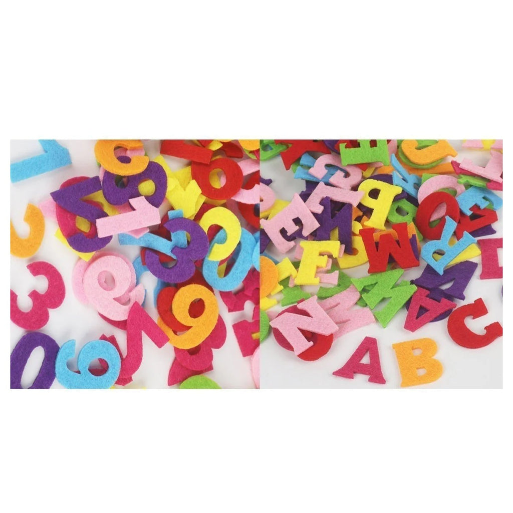 Fabric Felt Letters and Numbers Pack 100pcs