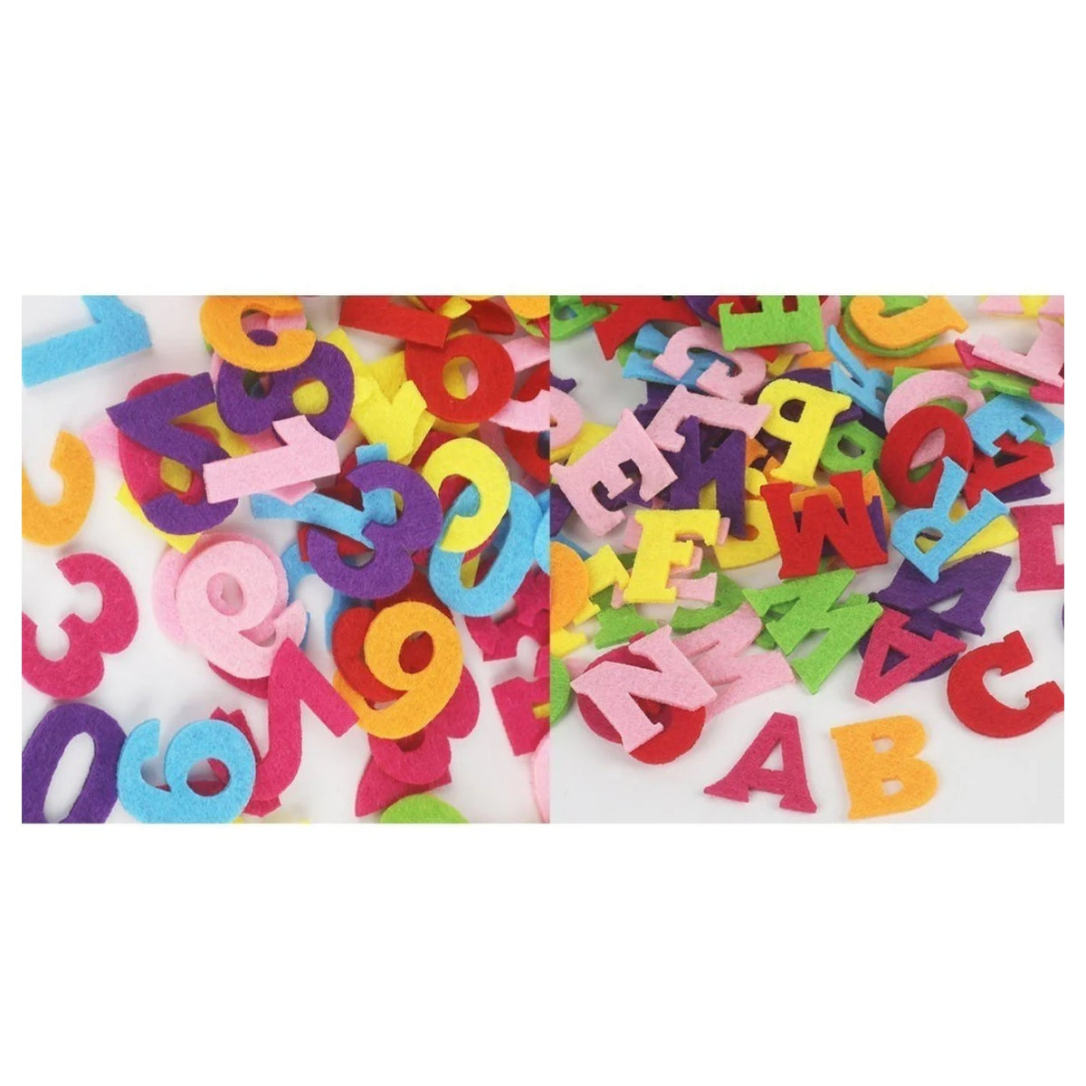 Fabric Felt Letters and Numbers Pack 100pcs