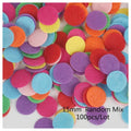 100pcs Fabric Felt Shapes Craft Patch for Sewing & Scrapbooking – 15mm round