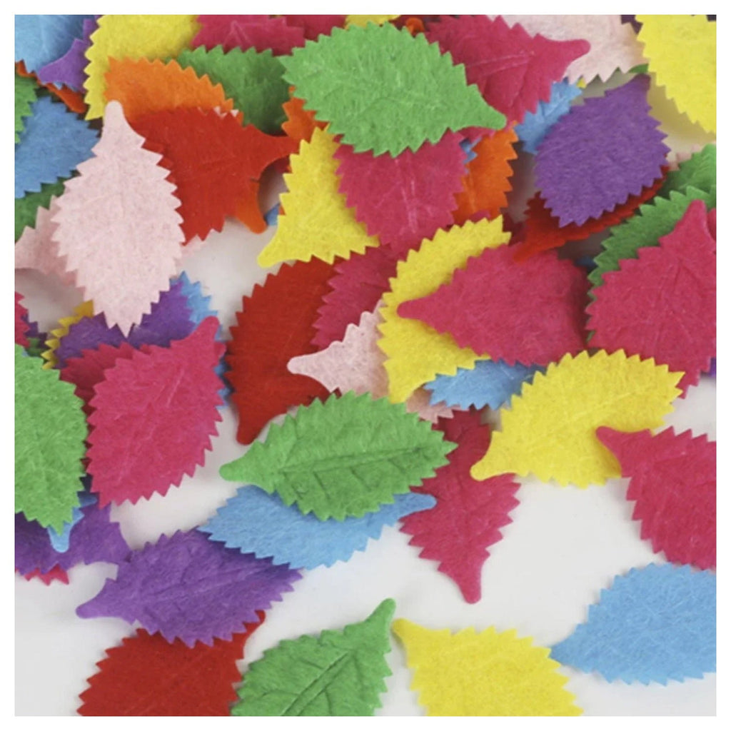 100pcs Fabric Felt Shapes Craft Patch for Sewing & Scrapbooking