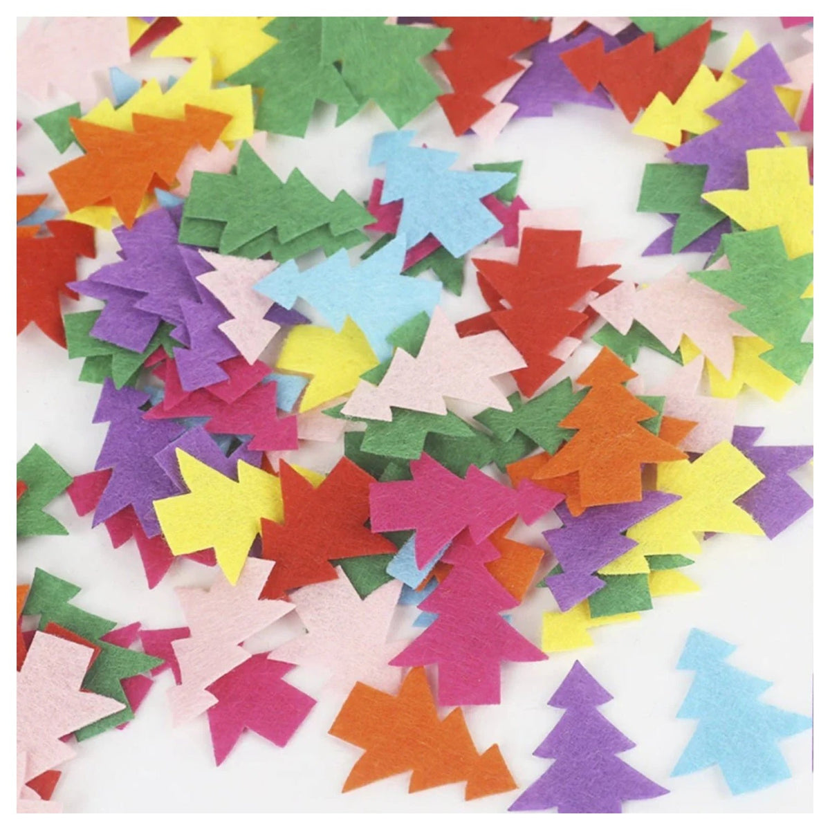 100pcs Fabric Felt Shapes Craft Patch for Sewing & Scrapbooking