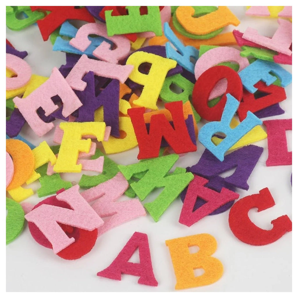 100pcs Fabric Felt Shapes Craft Patch for Sewing & Scrapbooking
