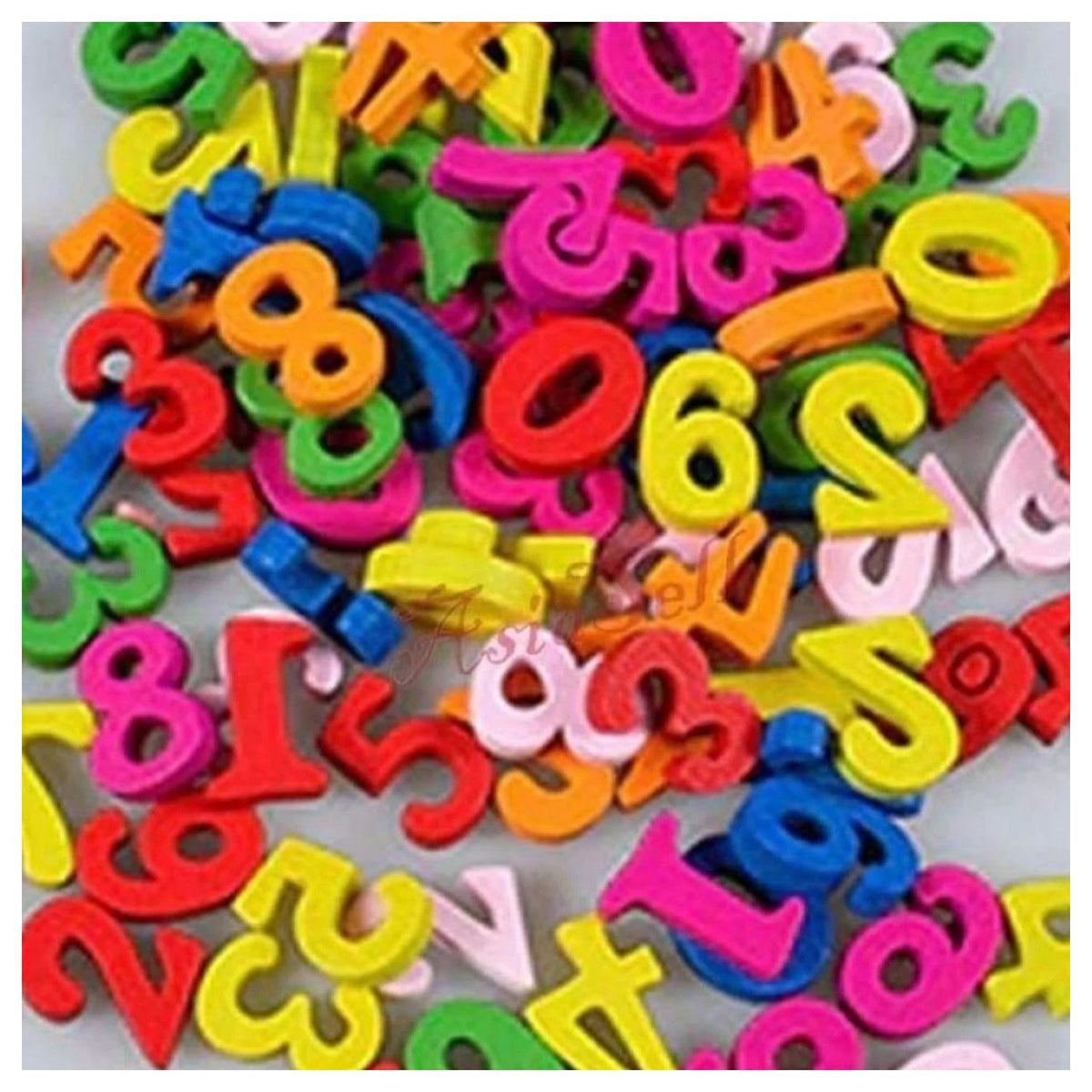 100pcs Wooden Numbers for DIY Craft