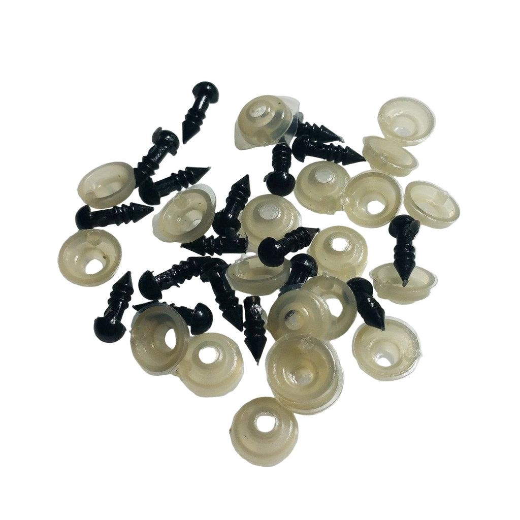 100pcs Plastic Safety Eyes for Teddy Bears – 5mm-20mm – 5mm