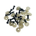 100pcs Plastic Safety Eyes for Teddy Bears – 5mm-20mm – 5mm