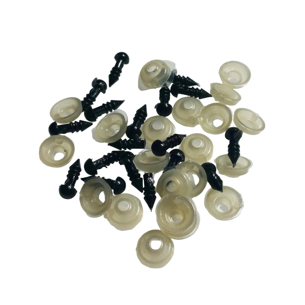 Plastic Safety Eyes 6-16mm for Teddy Bears and Dolls – 5mm - 400 Eyes