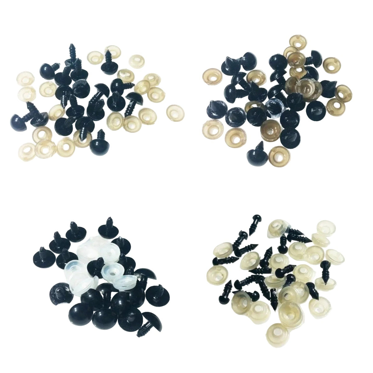 Plastic Safety Eyes 6-16mm for Teddy Bears and Dolls