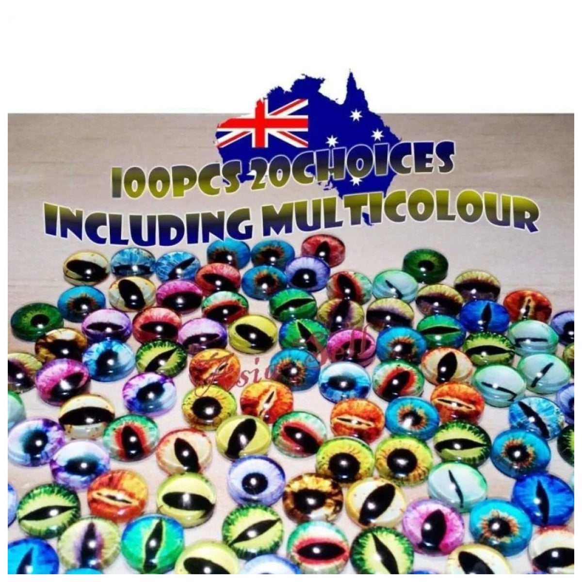 Glass Eyes Mixed Set 6mm-20mm
