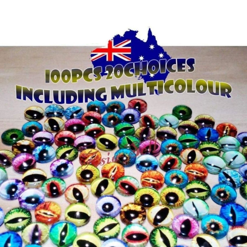 100pcs Round 8mm Glass Eyes for Crafts – A