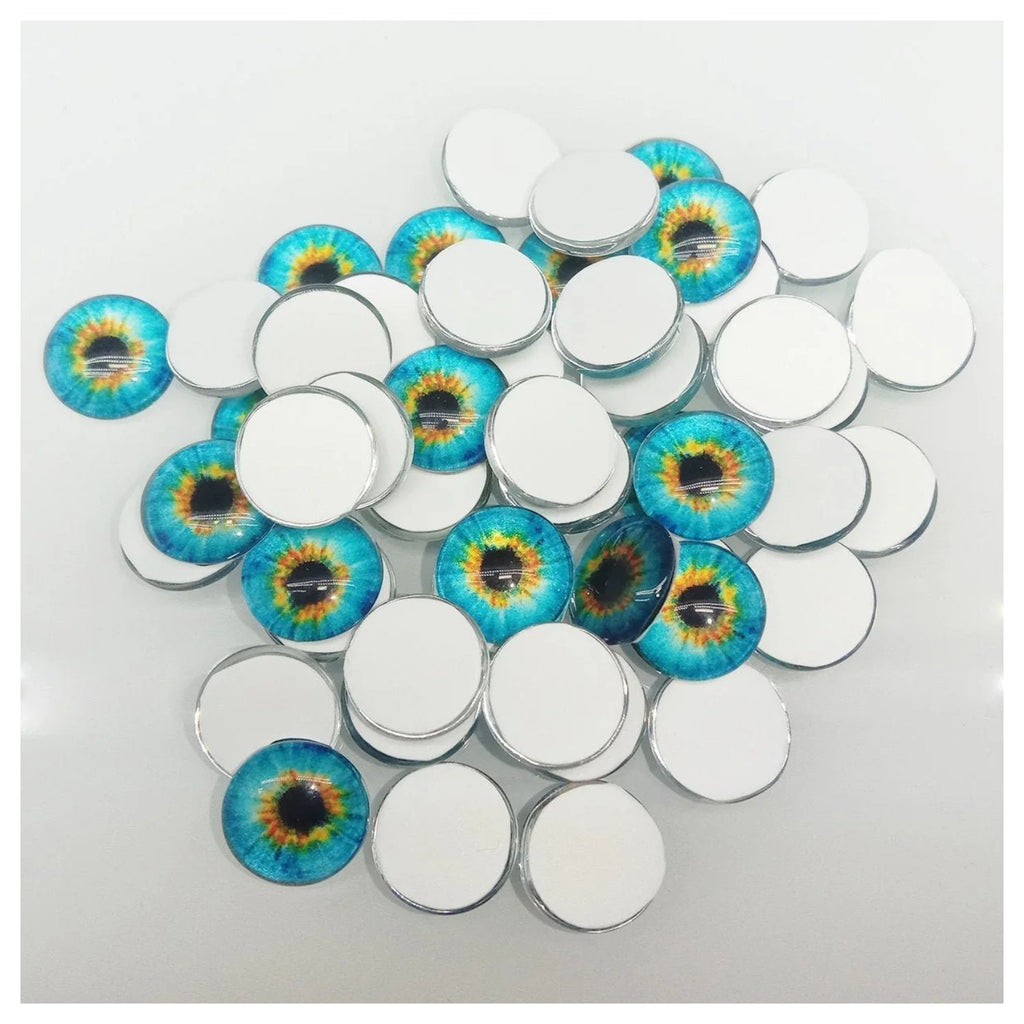 100pcs Round 8mm Glass Eyes for Crafts