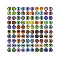 200pcs Round Pupil Glass Eyes 6-12mm Mixed Cats Eye Cabochons – Mixed Pupil 6mm, Mixed Pupil 8mm, Mixed Pupil 10mm, Mixed Pupil 12mm