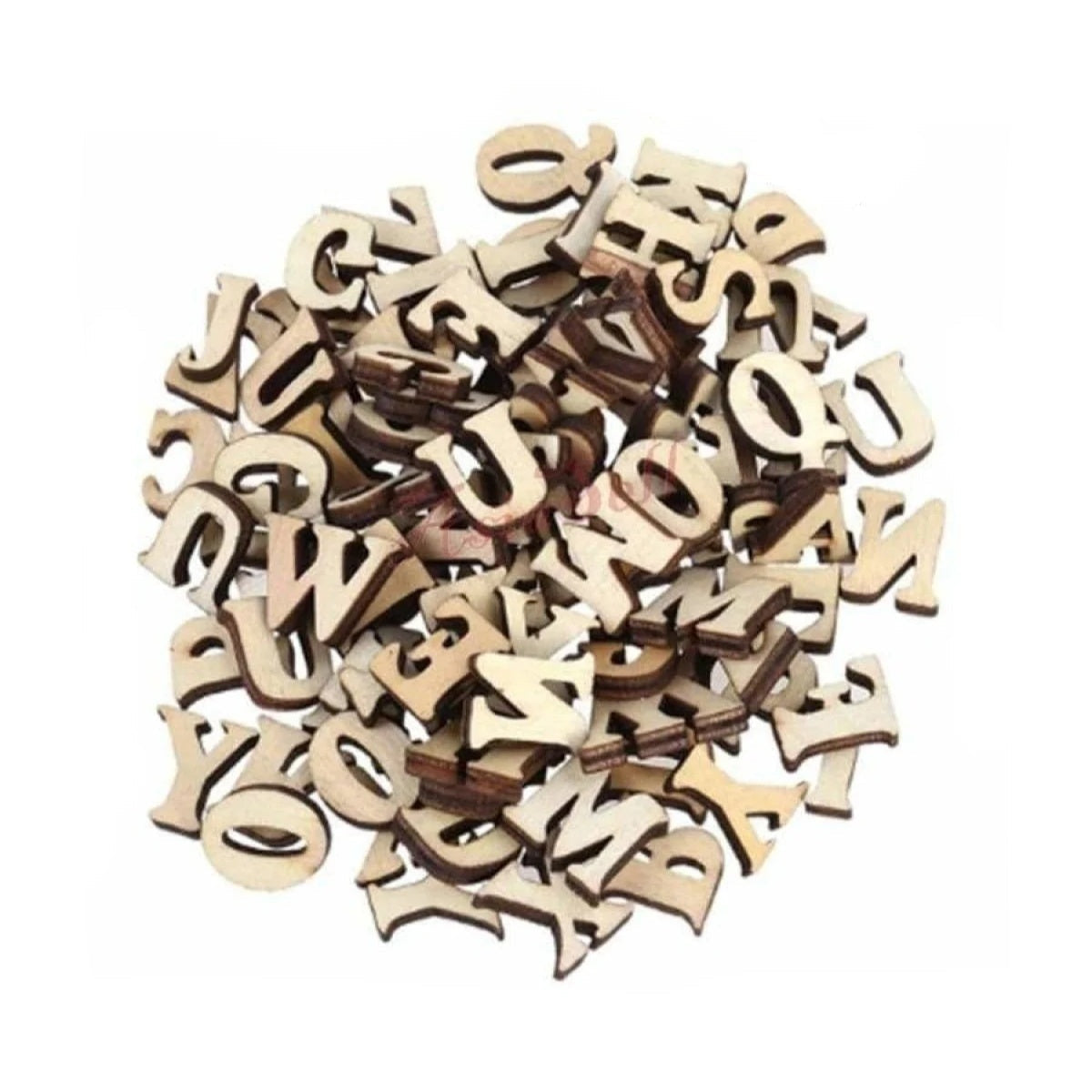 100pcs Wooden Letters 15mm High Alphabet Art DIY Craft