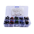 100x Colour Safety Screw Eyes with Backings 8mm 10mm 12mm 14mm 16mm – 8mm, 10mm, 12mm