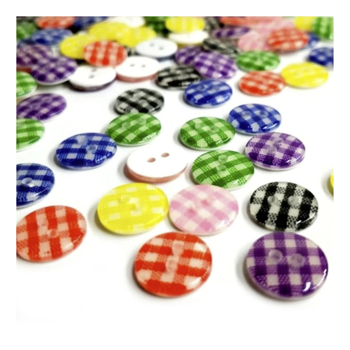 12mm Grid Pattern Resin Buttons – 10, 20, 50, 100 or 200 pcs – 50pcs