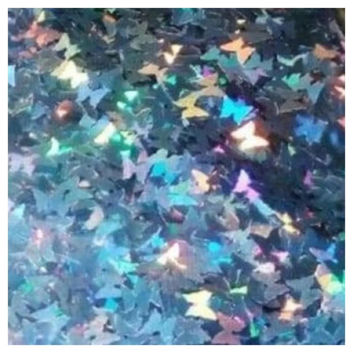 10g Holographic Nail Decals – Silver, Gold, Purple & Butterfly Sequins