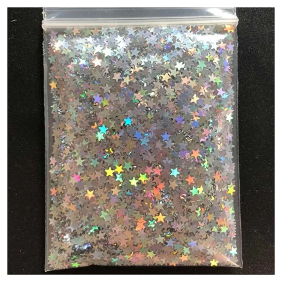 Holographic Nail Art Decals – Silver & Gold Stars, Butterflies – Silver Stars