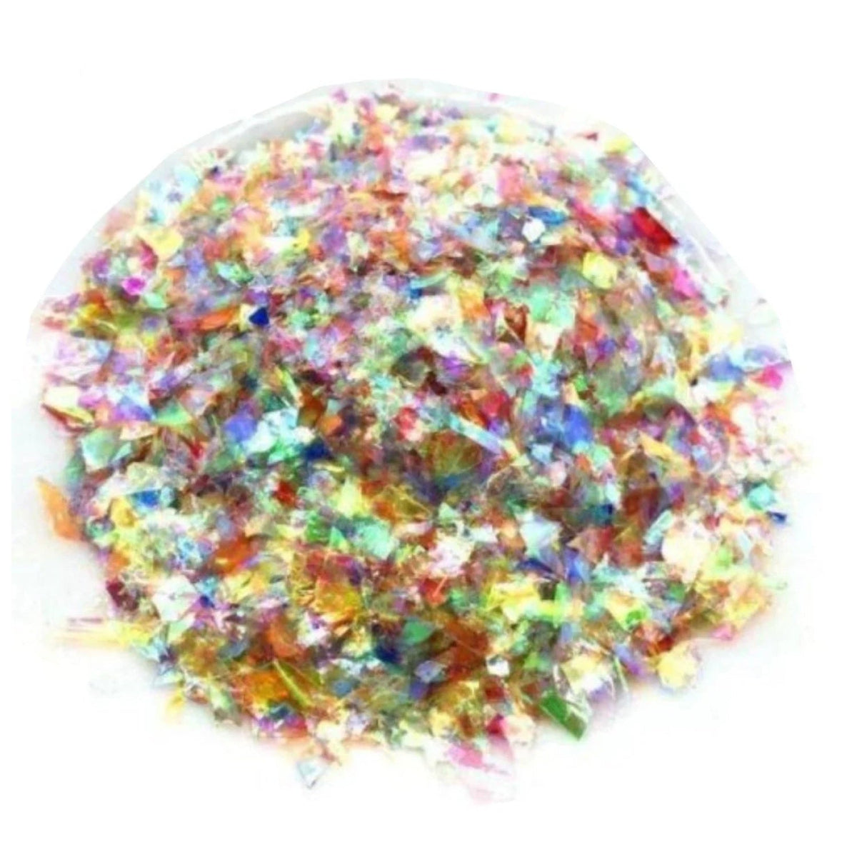 10g Holographic Nail Flake Glitter Set A – Multicolour