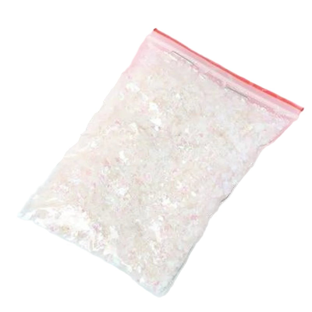 10g Holographic Nail Flake Glitter Set A – White
