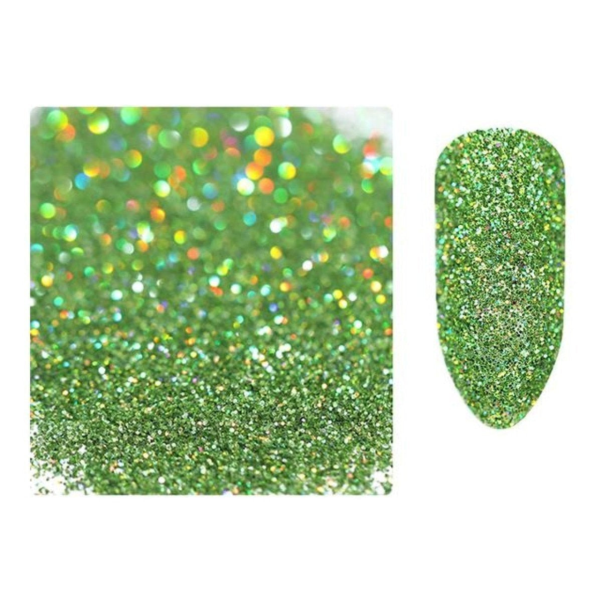 10g Holographic Nail Glitter Powder – 12
