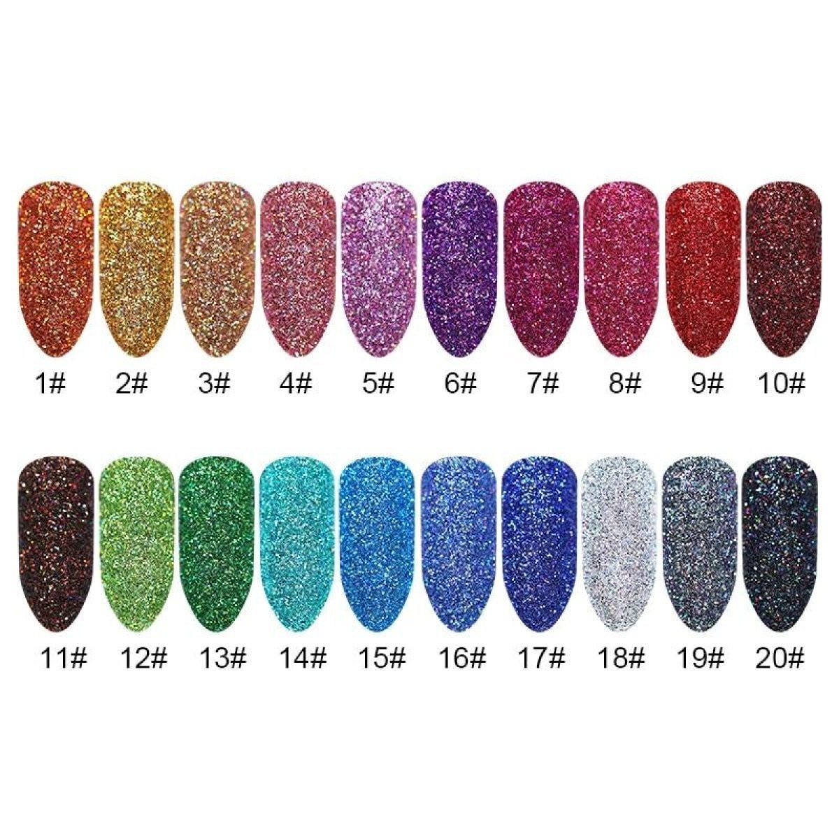 10g Holographic Nail Glitter Powder