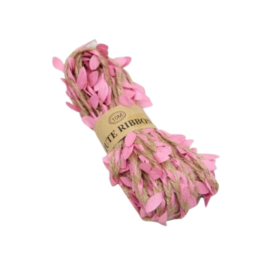 10m Artificial Vine Green Leaf Hessian Jute Twine Rope