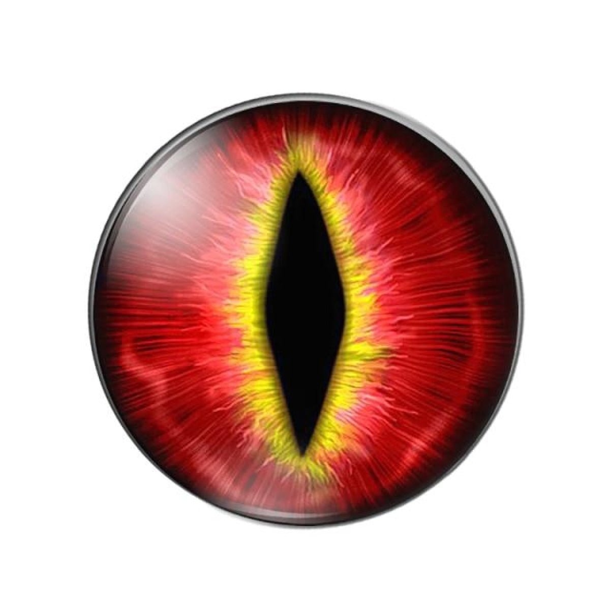 Cats Eye & Dragon Eye Round Glass Cabochon Flatback Setting (10pcs)
