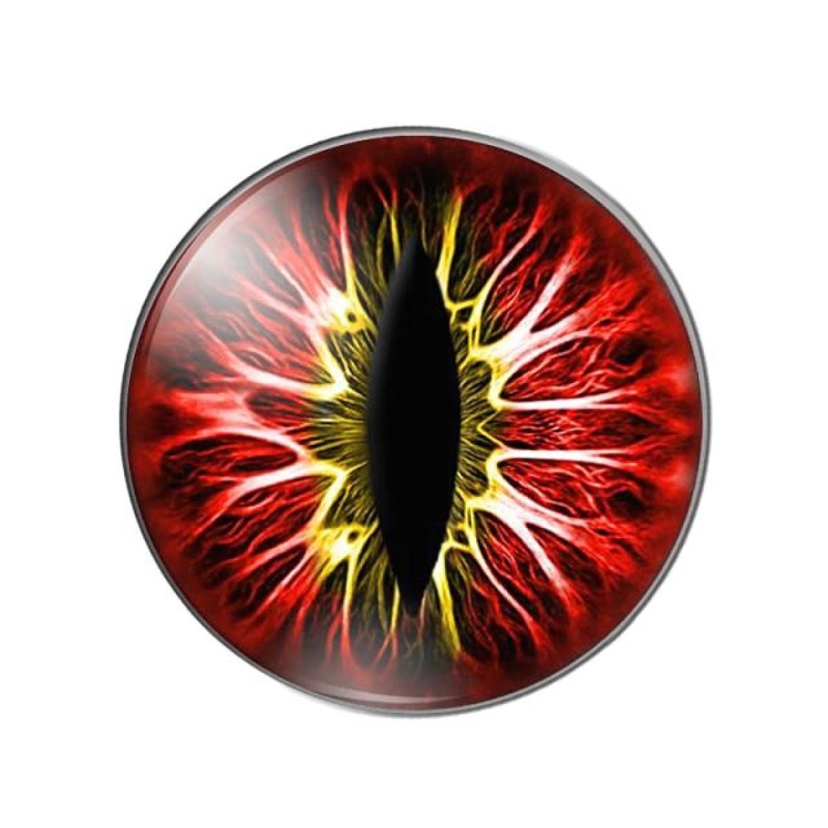 Cats Eye & Dragon Eye Round Glass Cabochon Flatback Setting (10pcs)