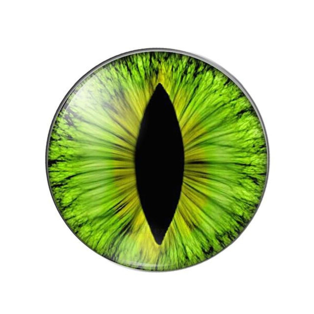 Cats Eye & Dragon Eye Round Glass Cabochon Flatback Setting (10pcs)